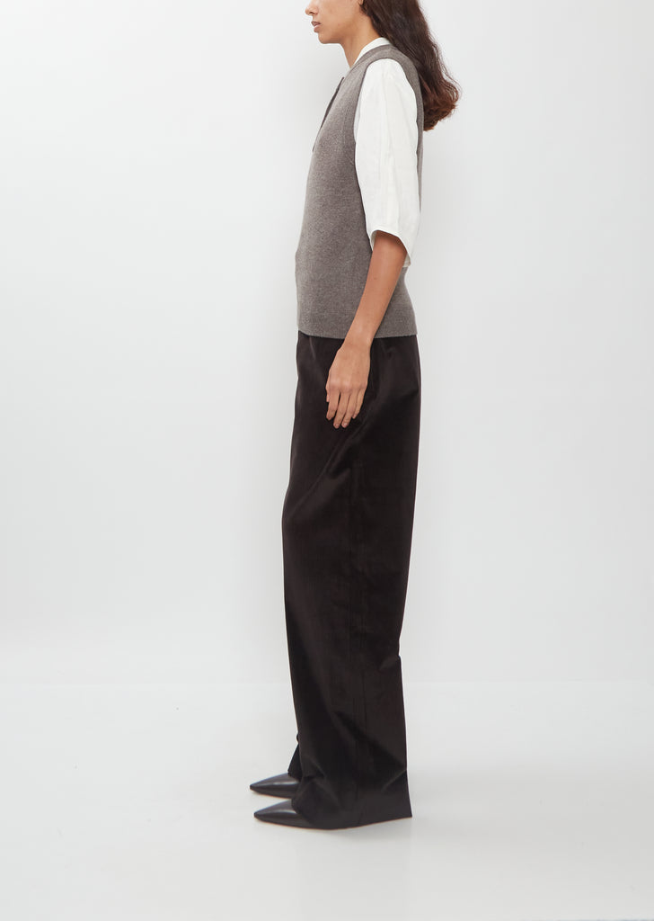 Wool Cashmere Vest — Mouse