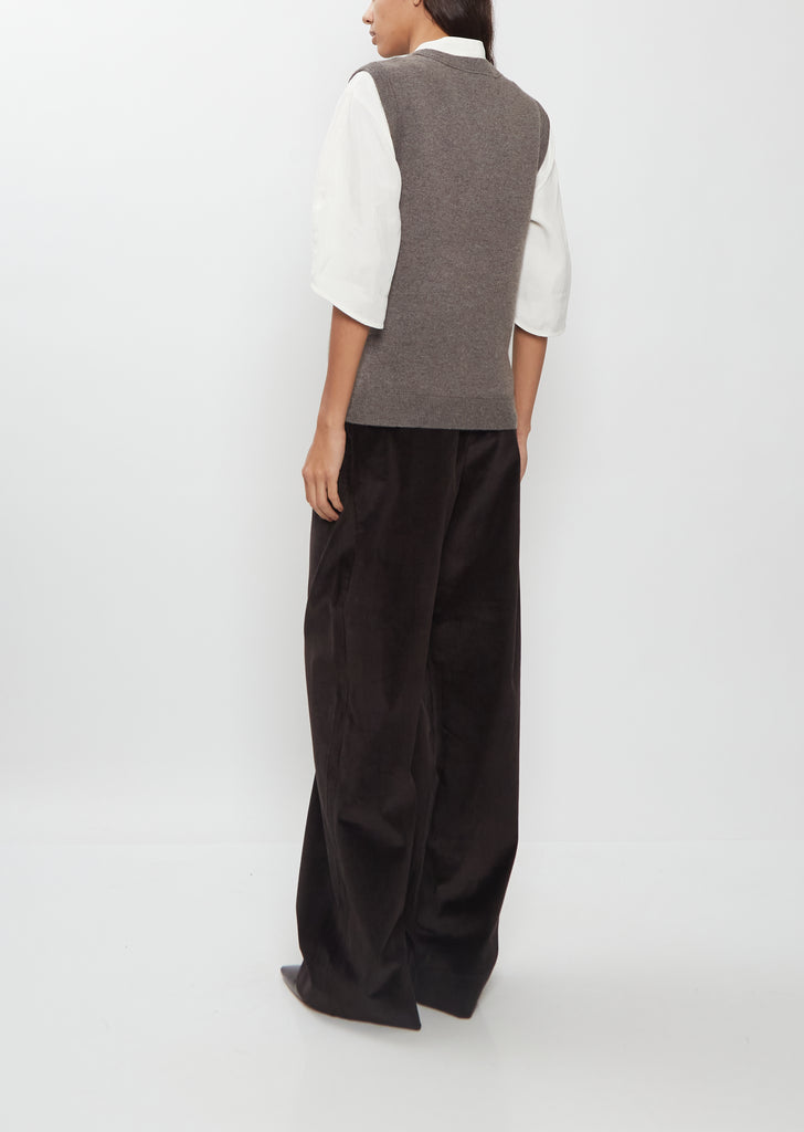 Wool Cashmere Vest — Mouse