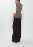 Wool Cashmere Vest — Mouse