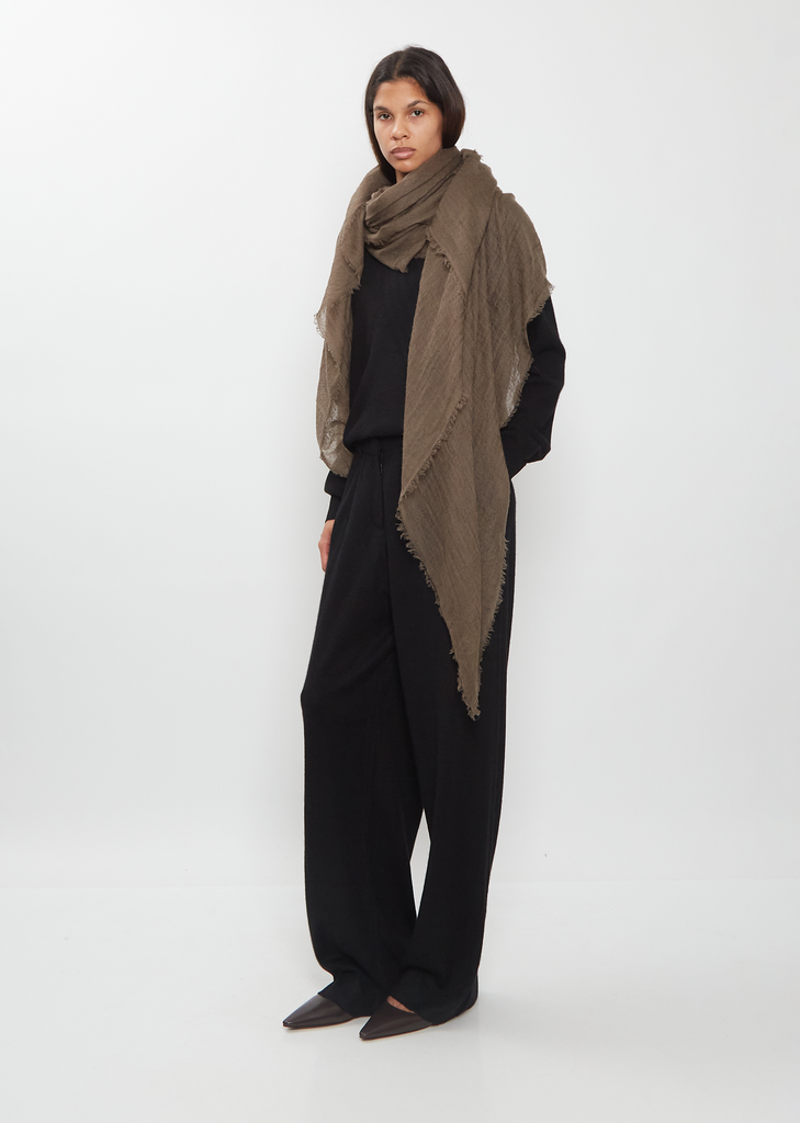 Woven Cashmere Scarf — Cacao