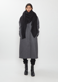 Woven Cashmere Scarf — Black