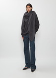Woven Cashmere Scarf — Charcoal
