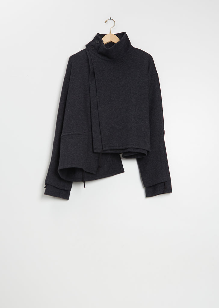 Gathered Wool Jacket