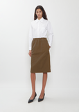Linen Gabardine Tube Skirt
