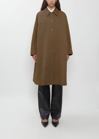 Linen Gabardine Kimono Coat