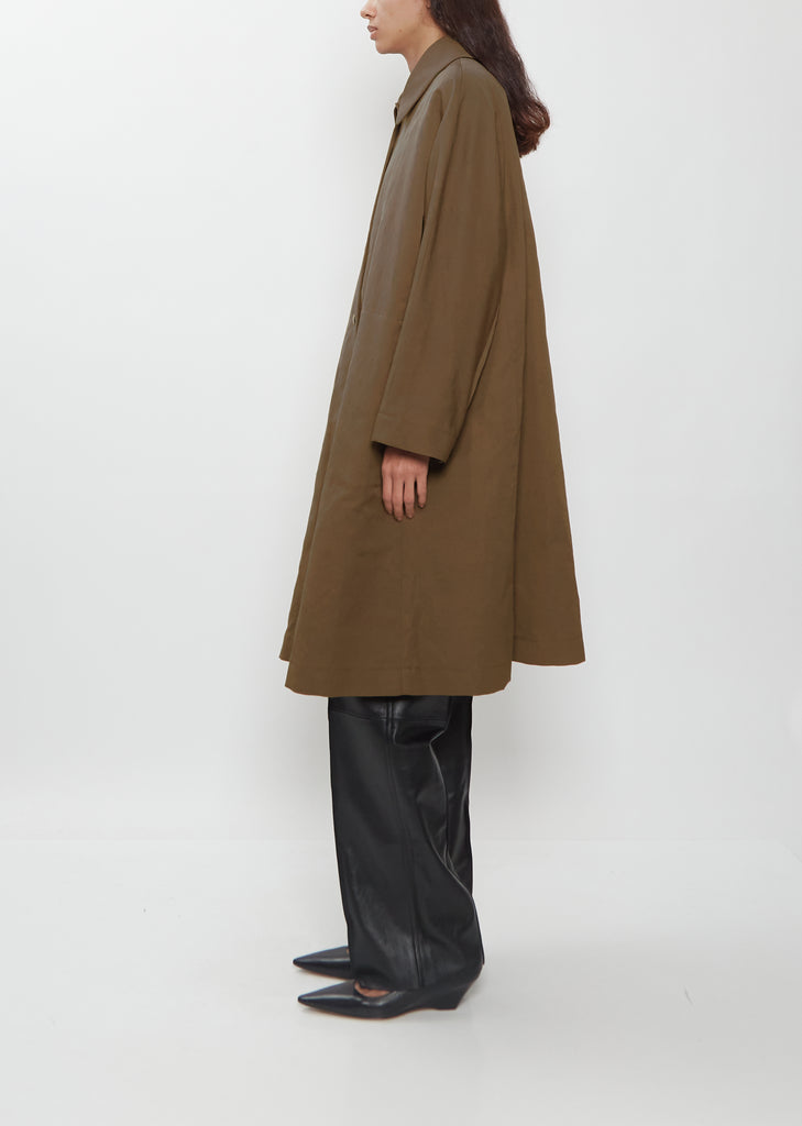 Linen Gabardine Kimono Coat