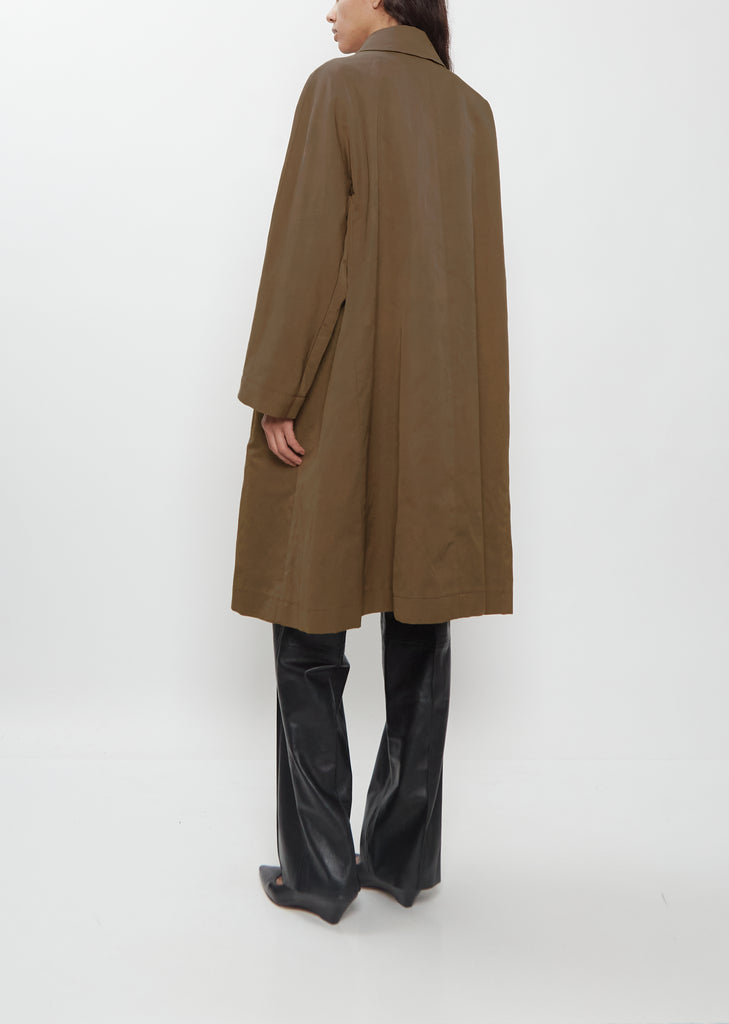 Linen Gabardine Kimono Coat