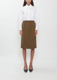 Linen Gabardine Tube Skirt