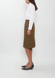 Linen Gabardine Tube Skirt