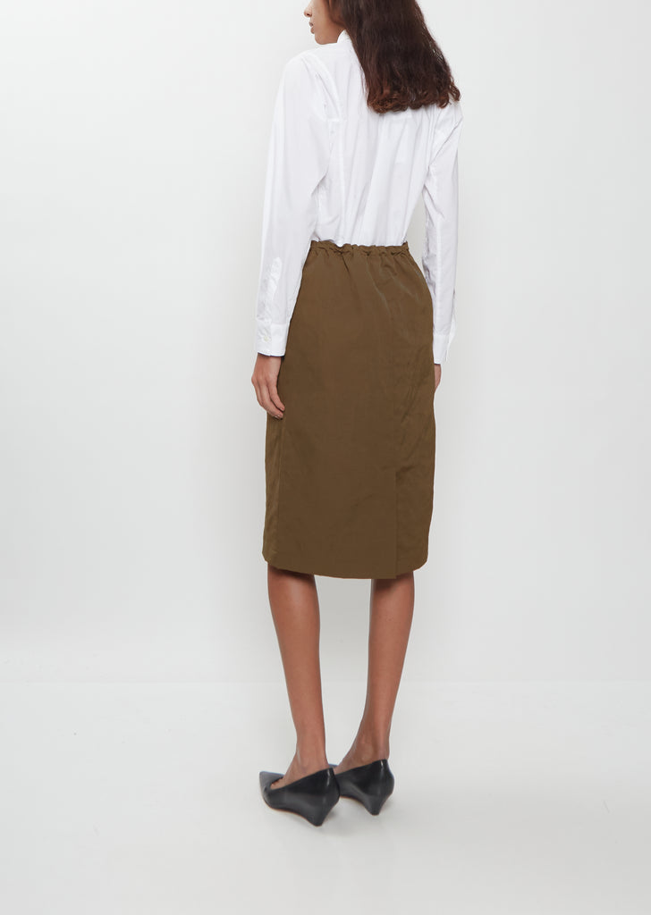 Linen Gabardine Tube Skirt