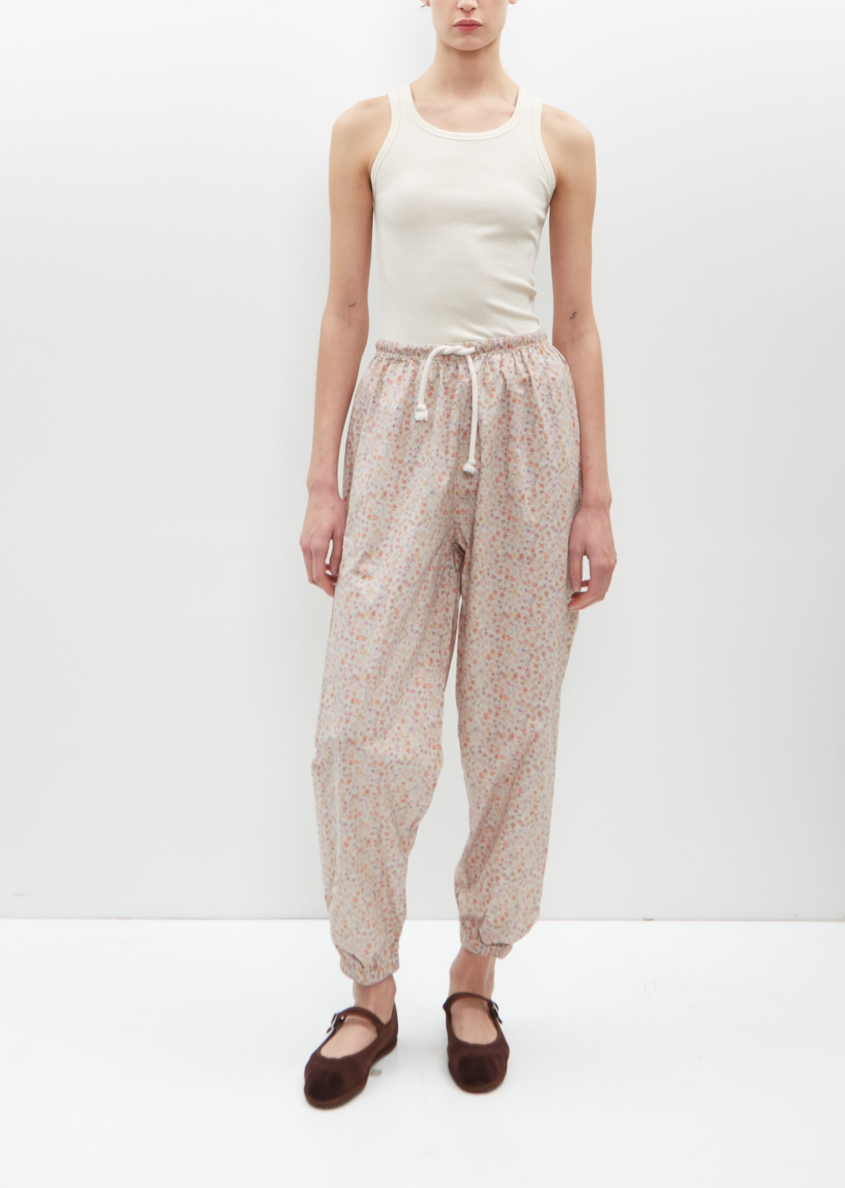 Jethro Cotton Joggers — Multi Floral – La Garçonne