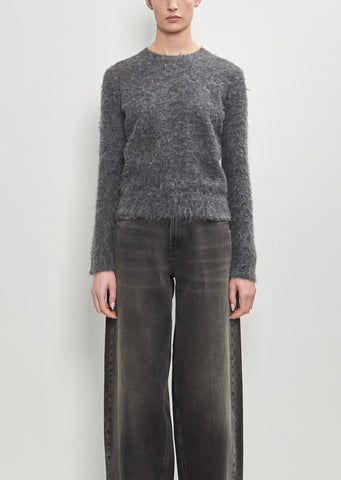 Alpaca Wool Skinny Crew