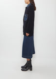 Denim x Wool Knit Cardigan