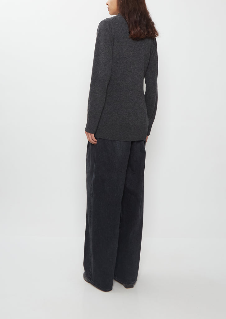 Suiting x Wool Knit Blazer Cardigan