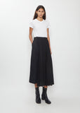 Double Faced Herringbone x Suiting Skirt