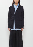 Poplin x Cotton Knit Cardigan