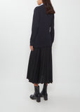 Poplin x Cotton Knit Cardigan