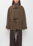 Short Duffle Wool Coat — Thyme