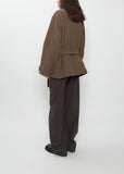 Short Duffle Wool Coat — Thyme