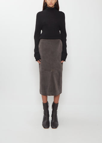 Suede Skirt