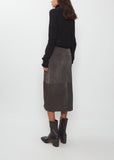 Suede Skirt