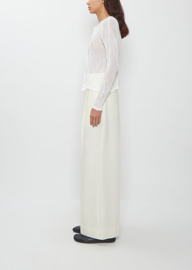 Chiffon Twist BK/WT Shirt