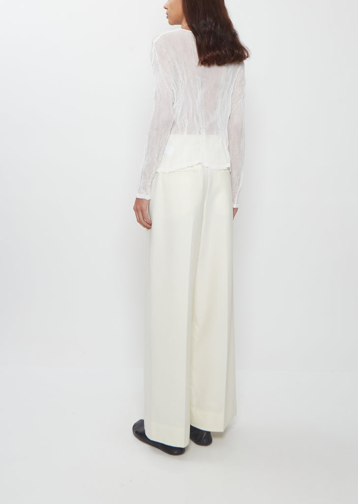 Chiffon Twist BK/WT Shirt