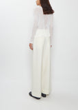 Chiffon Twist BK/WT Shirt