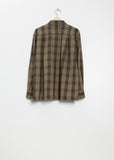Wool Cotton Overshirt — Black / Brown / Multi