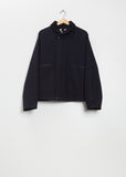 Rib Neck Wool Jacket