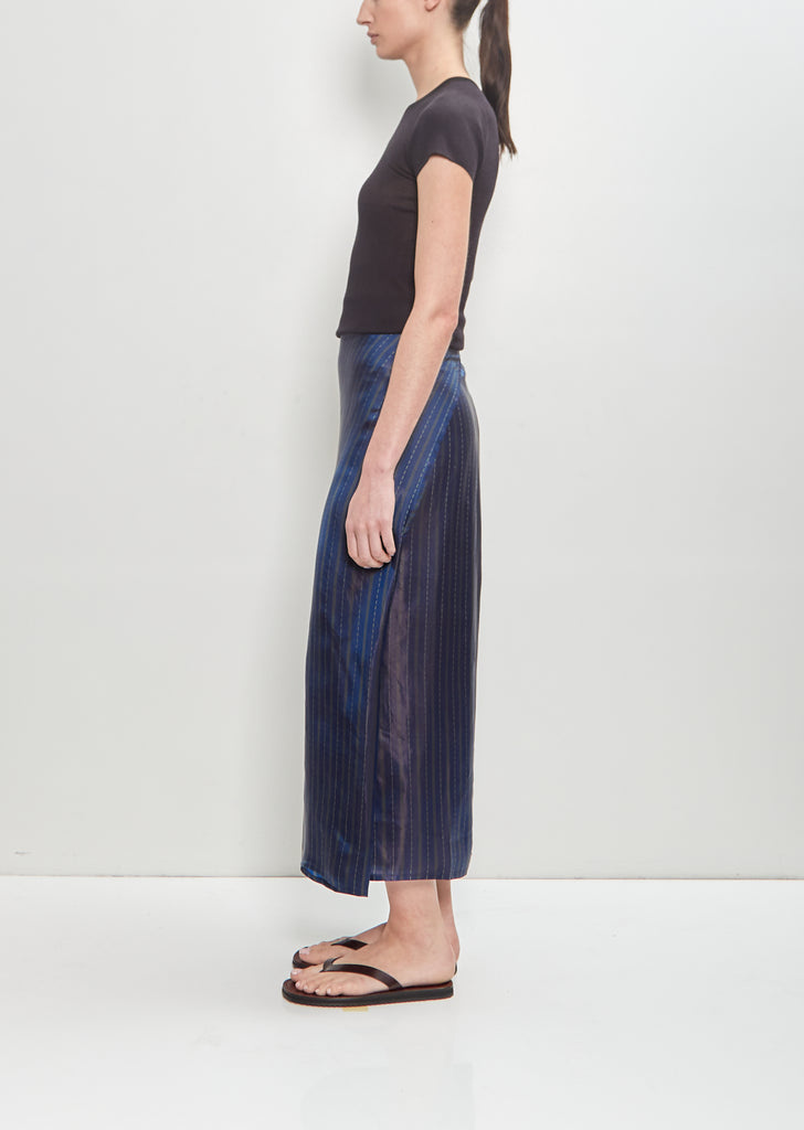 Viscose Blend Draped Skirt