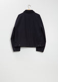 Rib Neck Wool Jacket
