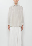 Rounded Collar Cotton Shirt