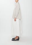 Rounded Collar Cotton Shirt