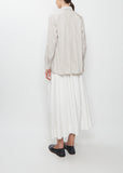 Rounded Collar Cotton Shirt