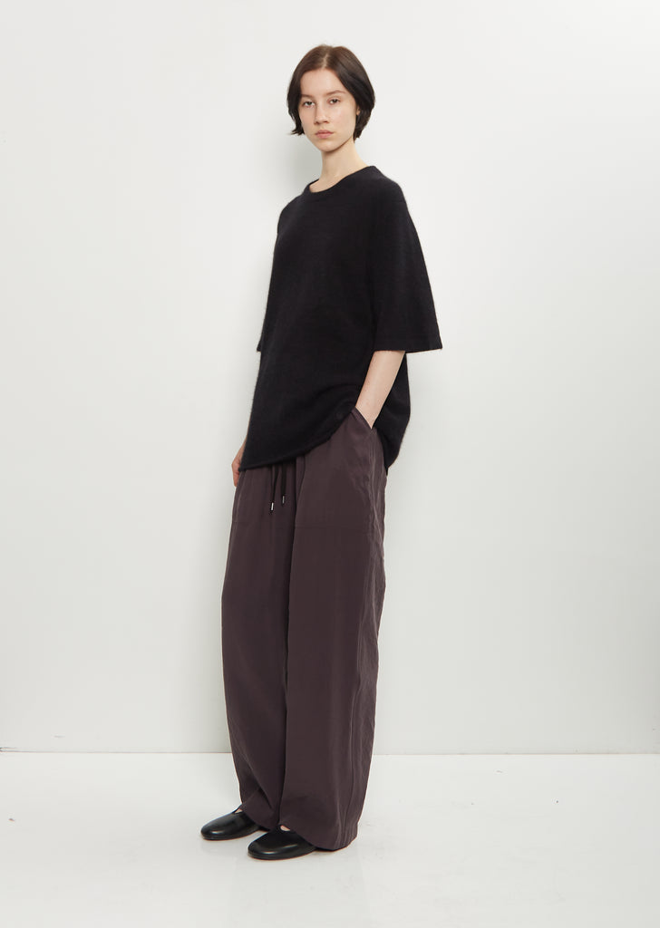 Raven Mercerized Wool Sweater — Black