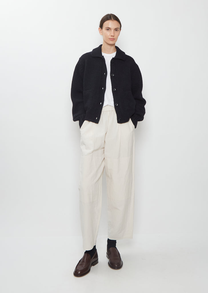 British Wool Bomber Cardigan
