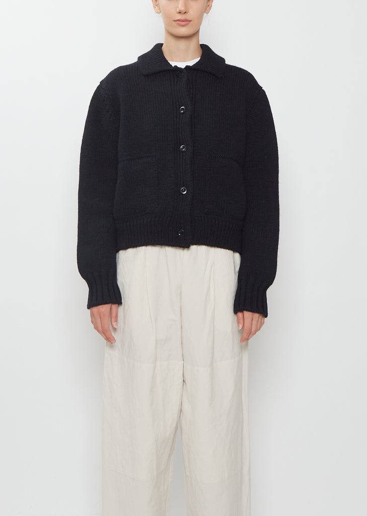 British Wool Bomber Cardigan