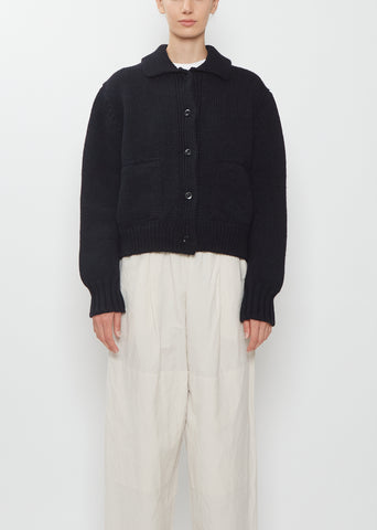 British Wool Bomber Cardigan