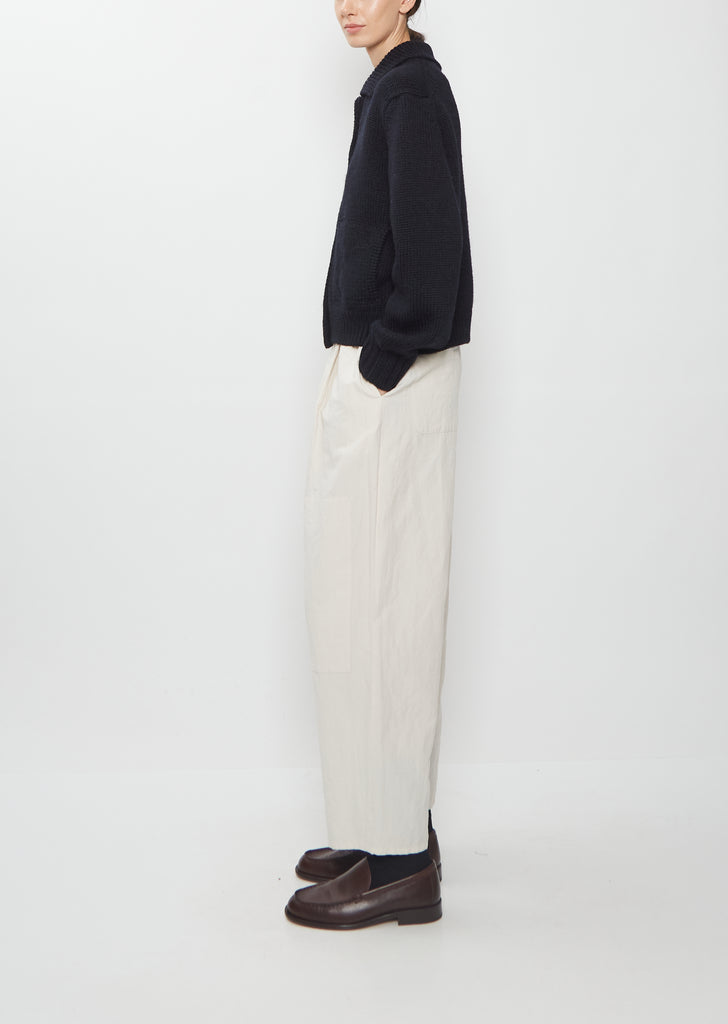 British Wool Bomber Cardigan