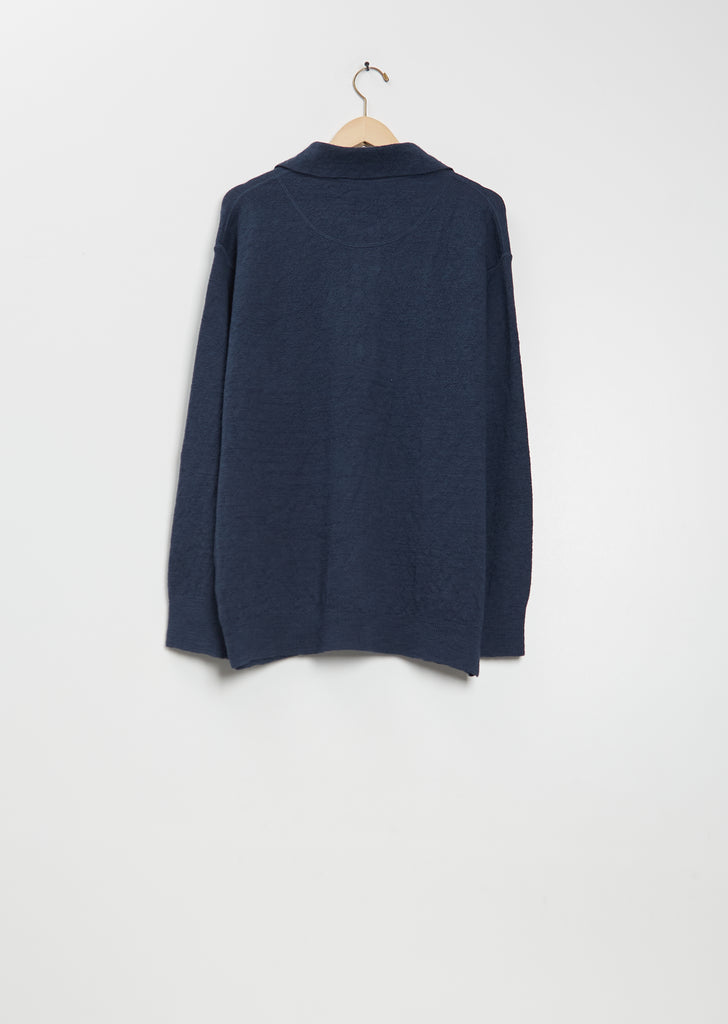 Oversized Wool Knitted Polo