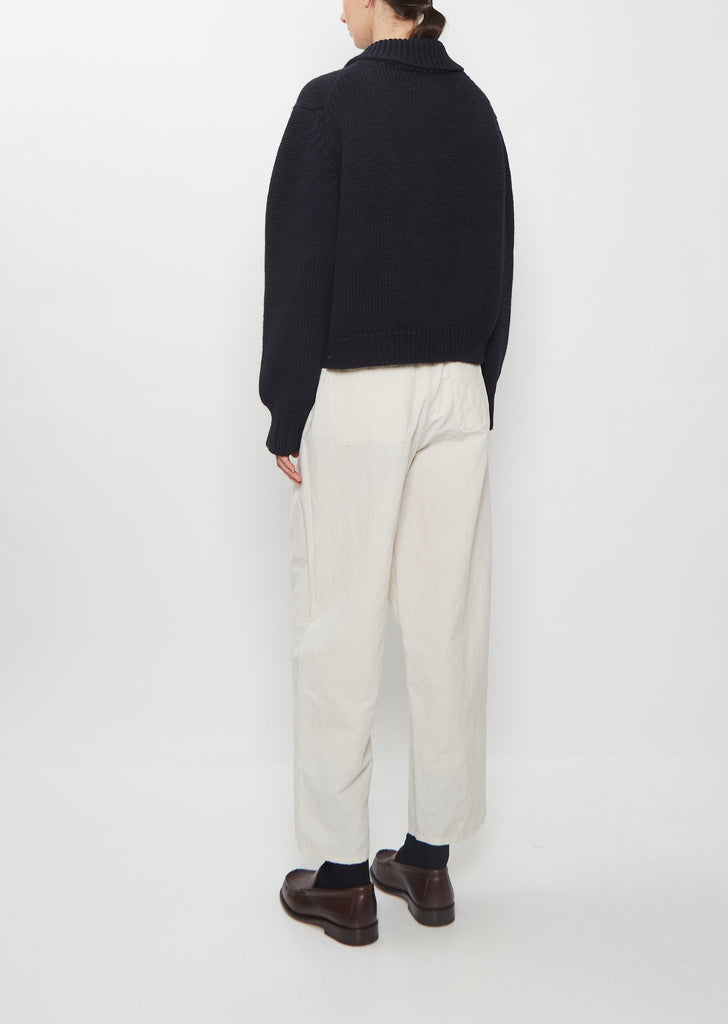 British Wool Bomber Cardigan