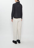 Cotton Cashmere Voile Front Tie Shirt