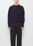 Shetland Wool Rolled Edge Sweater