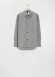 Basic Cotton Shirt — Forest / Grey / Off White