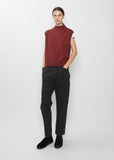 Wool Cotton Slipover — Berry