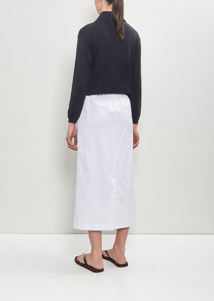 Linen Blend Tube Skirt