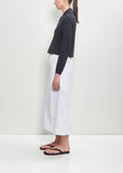 Linen Blend Tube Skirt