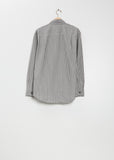 Basic Cotton Shirt — Forest / Grey / Off White