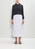 Linen Blend Tube Skirt